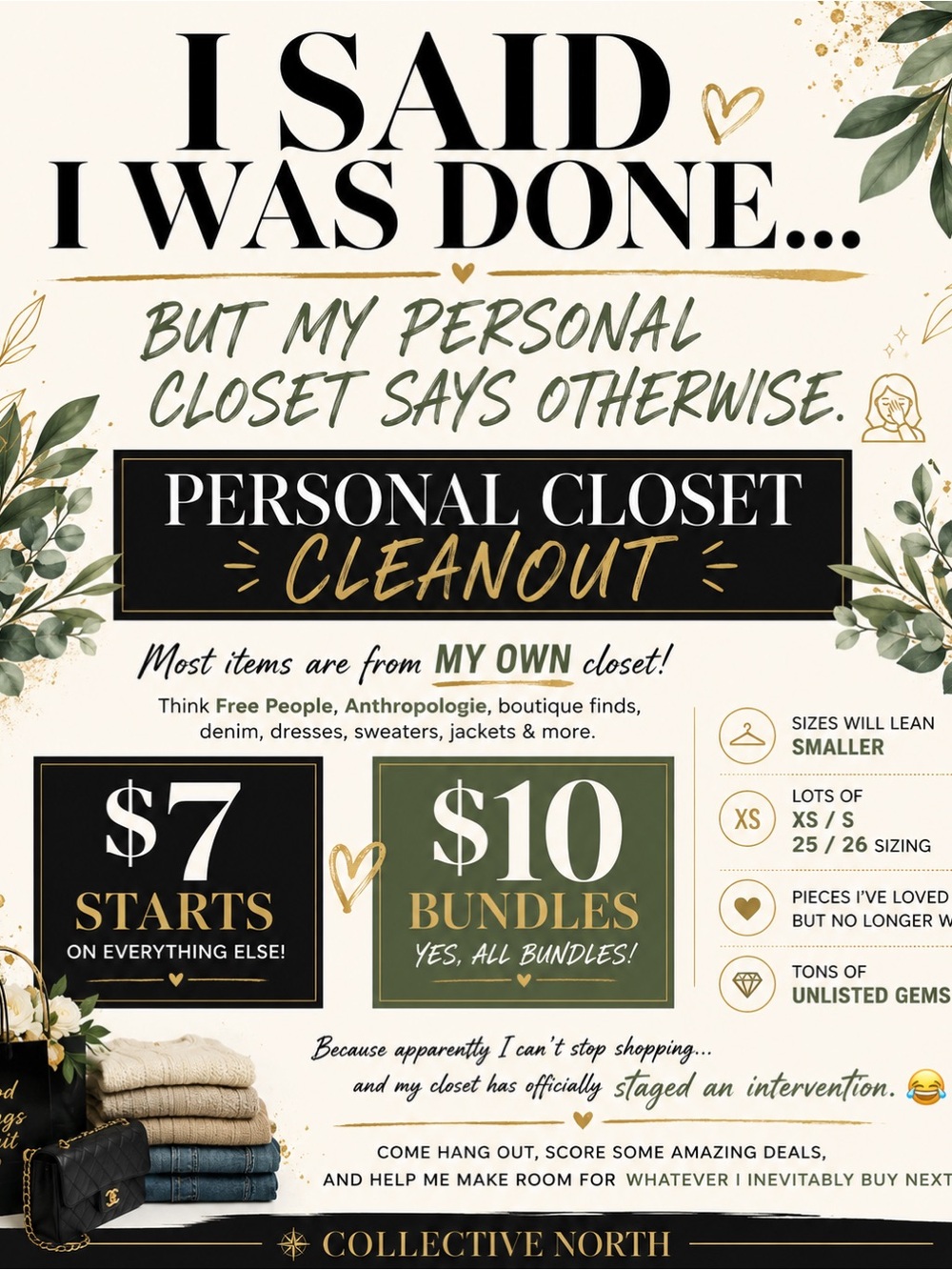 🤎PERSONAL CLOSET CLEAN OUT 🤎 Friday June 5 10 AM PST